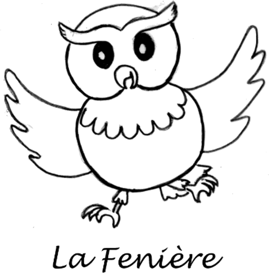 Le logo de La Fenière : une chouette